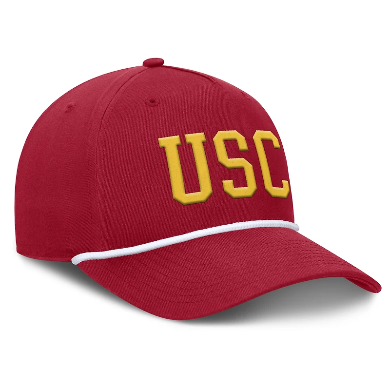 Men's Fanatics Cardinal USC Trojans Foul Ball Rope Adjustable Hat