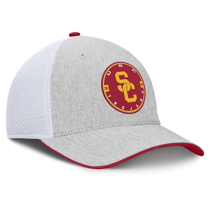 Men's Fanatics  Heather Gray USC Trojans Trigger Flex Hat