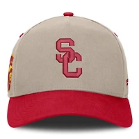 Men's Fanatics  Stone/Cardinal USC Trojans Veteran Two-Tone Adjustable Hat