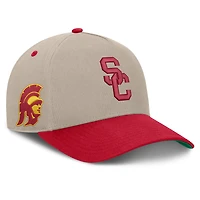 Men's Fanatics  Stone/Cardinal USC Trojans Veteran Two-Tone Adjustable Hat