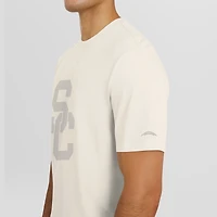 T-shirt de performance Tri-Blend J. Palmer crème USC Trojans Play Action pour homme