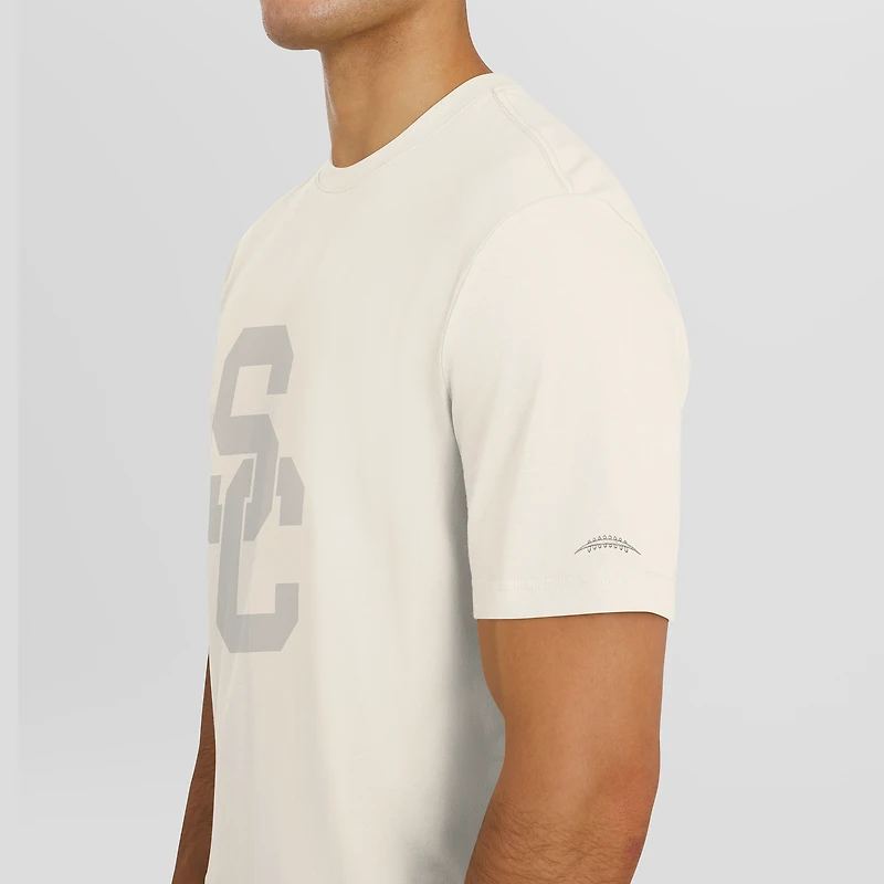 Men's J. Palmer Cream USC Trojans Play Action Tri-Blend Performance T-Shirt