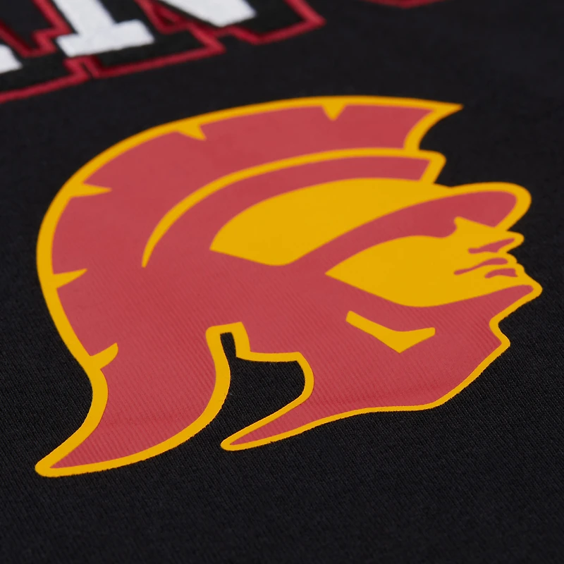 T-shirt à manches longues noir Mitchell & Ness pour homme, camp d'entraînement des USC Trojans