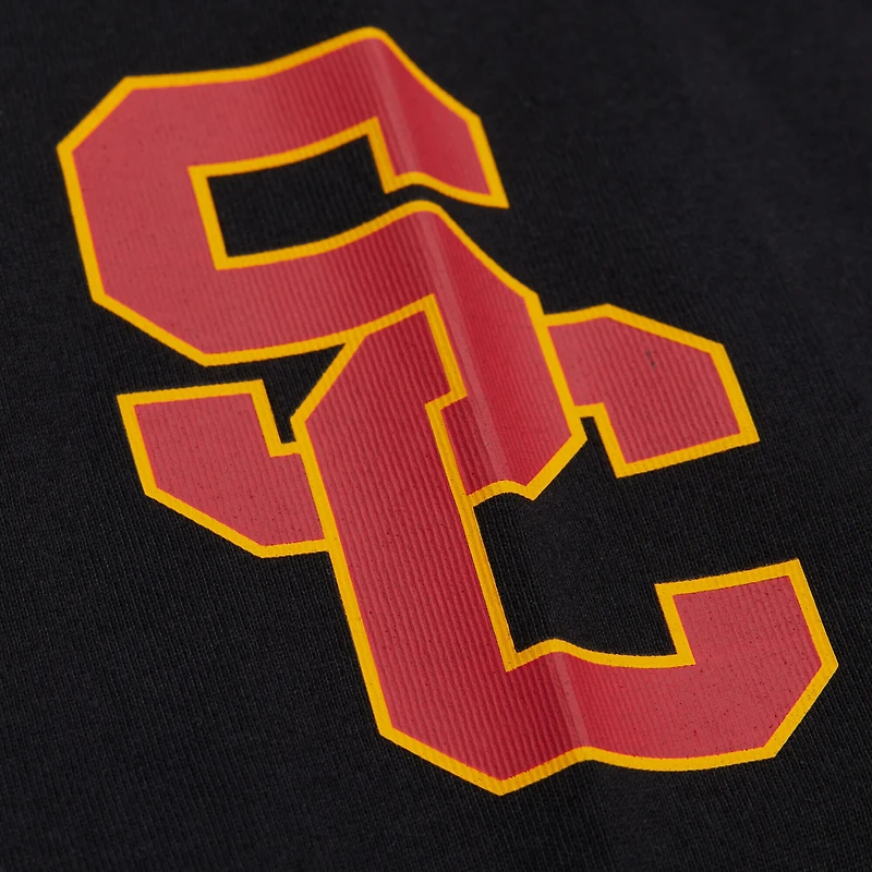 T-shirt à manches longues noir Mitchell & Ness pour homme, camp d'entraînement des USC Trojans