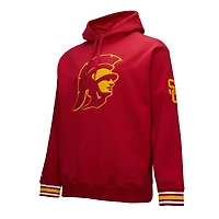 Sweat à capuche en polaire point de chaîne Mitchell & Ness Cardinal USC Trojans pour homme