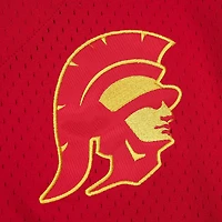 Men's Mitchell & Ness Cardinal USC Trojans Game Time Mesh Button Front Top