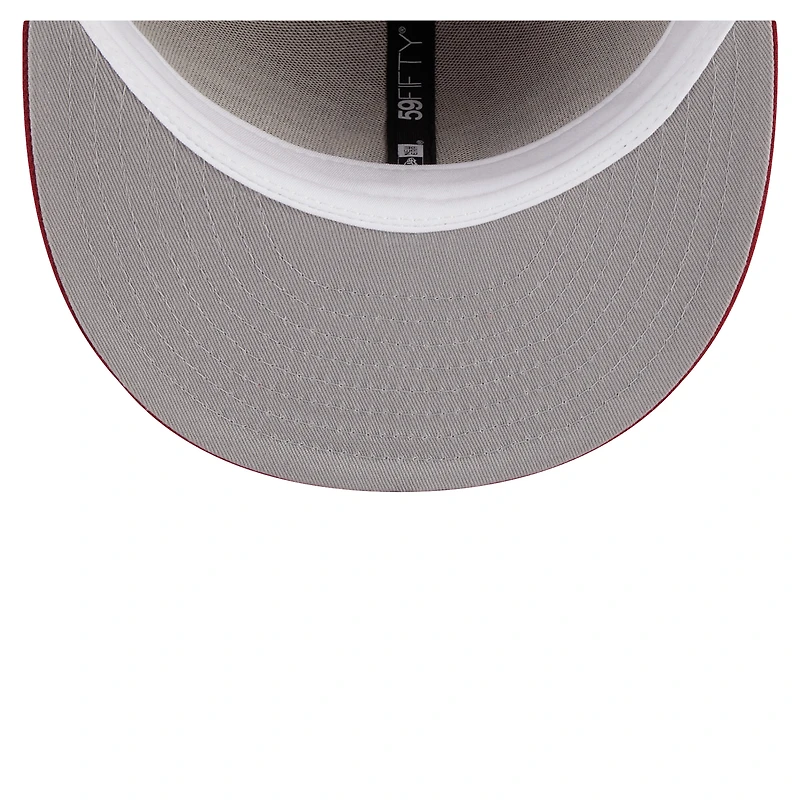 Casquette ajustée Evergreen 59FIFTY pour homme New Era Crimson USC Trojans