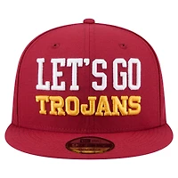 Casquette snapback New Era Cardinal USC Trojans Go Team 9FIFTY pour homme