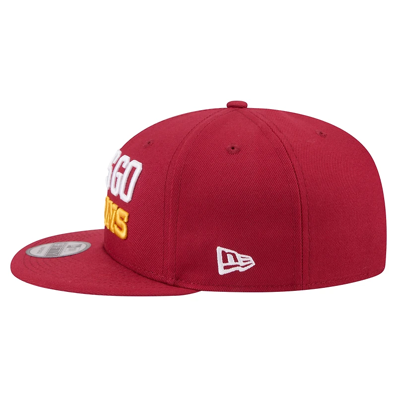 Men's New Era Cardinal USC Trojans Go Team 9FIFTY Snapback Hat