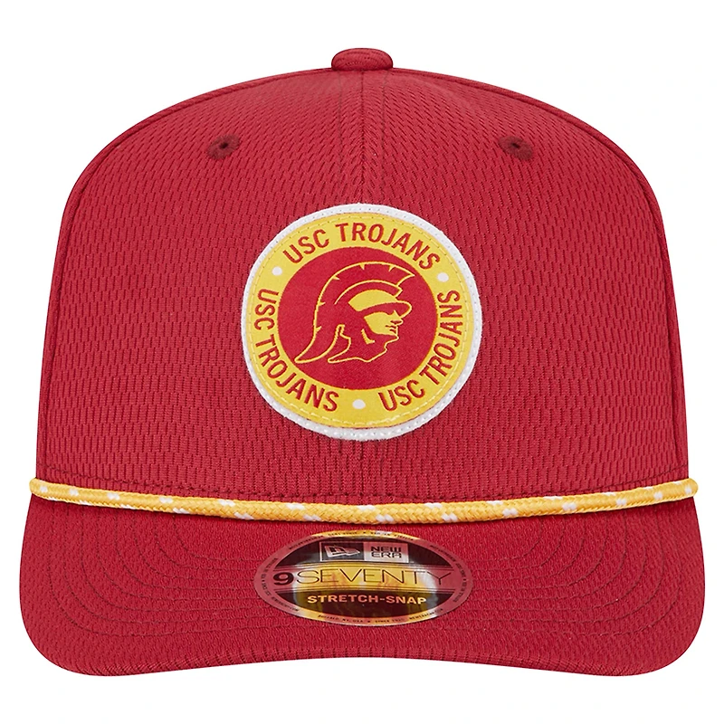 Casquette extensible à boutons-pression COOLERA 9SEVENTY USC Trojans New Era pour homme