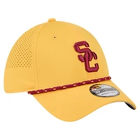 Casquette New Era Gold USC Trojans Rope 39THIRTY Flex pour homme