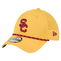 Casquette New Era Gold USC Trojans Rope 39THIRTY Flex pour homme