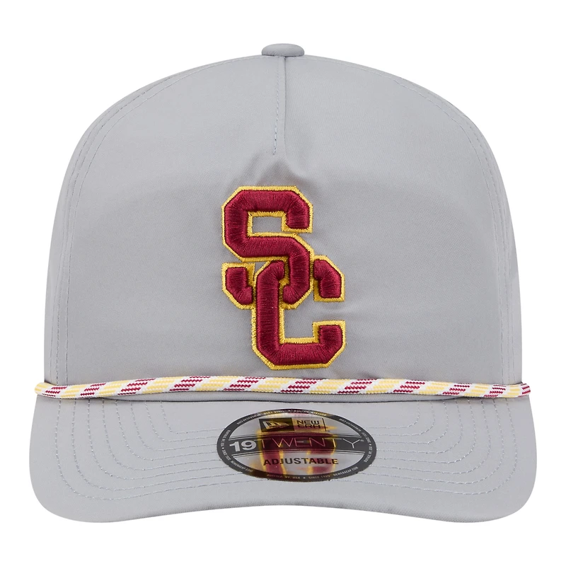 Casquette ajustable New Era grise USC Trojans 19TWENTY pour homme