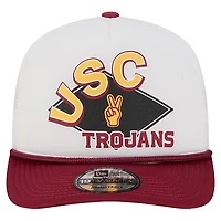Men's New Era  White USC Trojans Diamond 19TWENTY Golfer Adjustable Hat