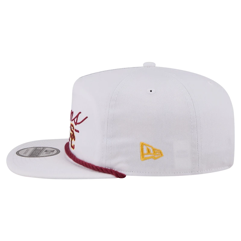 Casquette ajustable New Era blanche USC Trojans Team Rope 19TWENTY pour homme