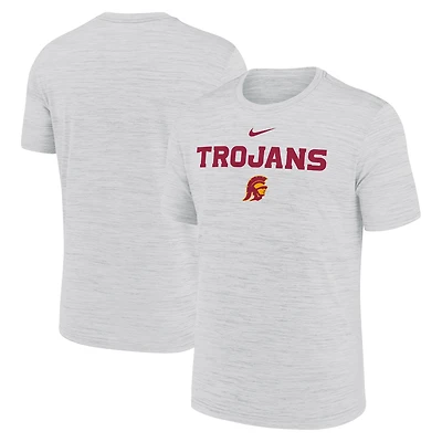 T-shirt Nike Ash USC Trojans 2025 Sideline Velocity Dri-FIT pour homme