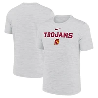 T-shirt Nike Ash USC Trojans 2025 Sideline Velocity Dri-FIT pour homme