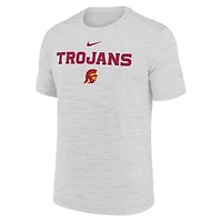 Men's Nike Ash USC Trojans 2025 Sideline Velocity Performance T-Shirt