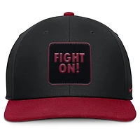 Men's Nike Black/Cardinal USC Trojans 2025 Sideline Campus Pro Local Snapback Hat
