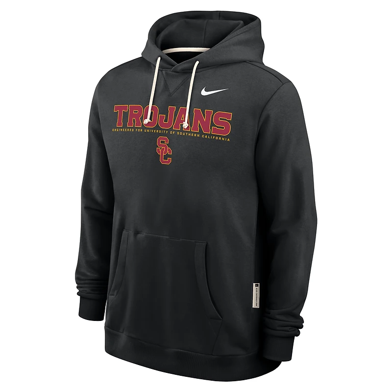 Men's Nike Black USC Trojans 2025 Sideline Standard Issue Dri-FIT Hoodie