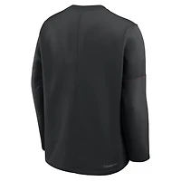 Men's Nike Black USC Trojans 2026 Sideline Coaches Therma-FIT Long Sleeve Top