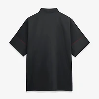 Veste de coach Nike USC Trojans 2026 Sideline noire pour homme, manches courtes et fermeture éclair au quart.