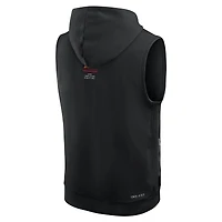 Men's Nike  Black USC Trojans 2026 Sideline Sleeveless Dri-FIT Hoodie