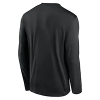 T-shirt à manches longues Nike USC Trojans 2026 Sideline Small Logo Legend Dri-FIT pour homme, noir