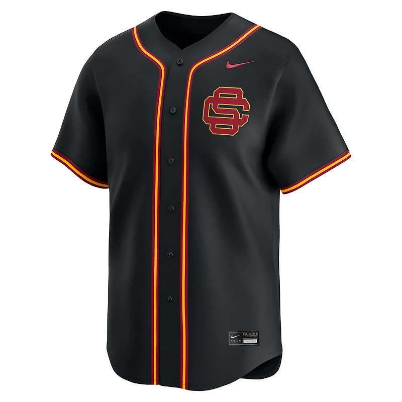 Maillot de baseball Nike noir USC Trojans College Limited pour homme