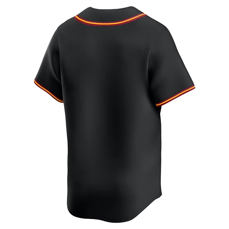 Maillot de baseball Nike noir USC Trojans College Limited pour homme