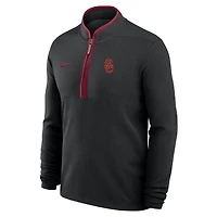 Pull-over Nike Cardinal USC Trojans Courtside Victory Dri-FIT à demi-zip pour homme