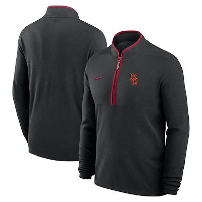 Men's Nike Cardinal USC Trojans Courtside Victory Dri-FIT Half-Zip Pullover