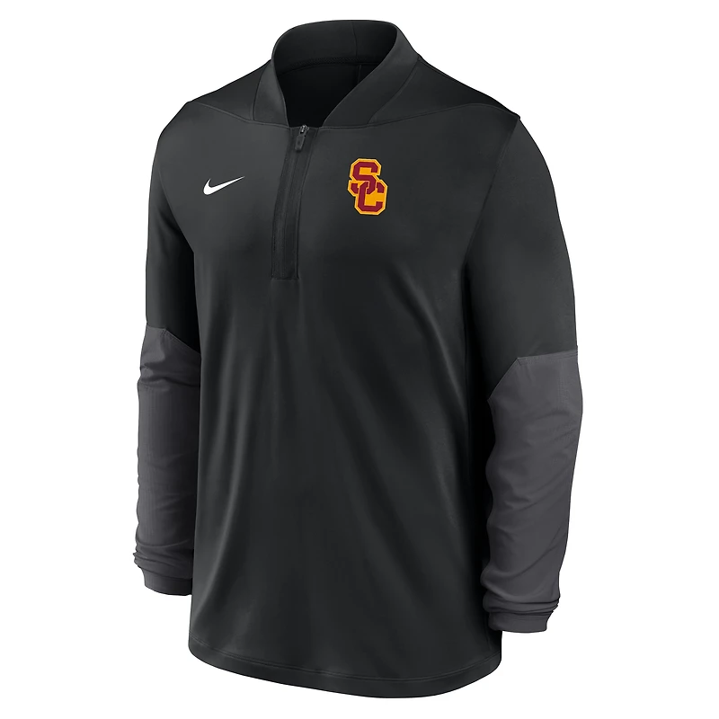 Pull Nike USC Trojans One Goal Performance demi-zippé noir pour homme