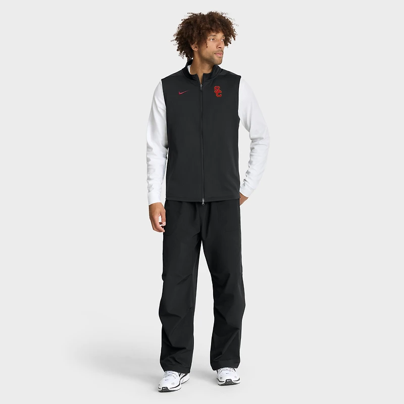 Men's Nike Black USC Trojans Primetime Victory Therma-FIT Full-Zip Vest