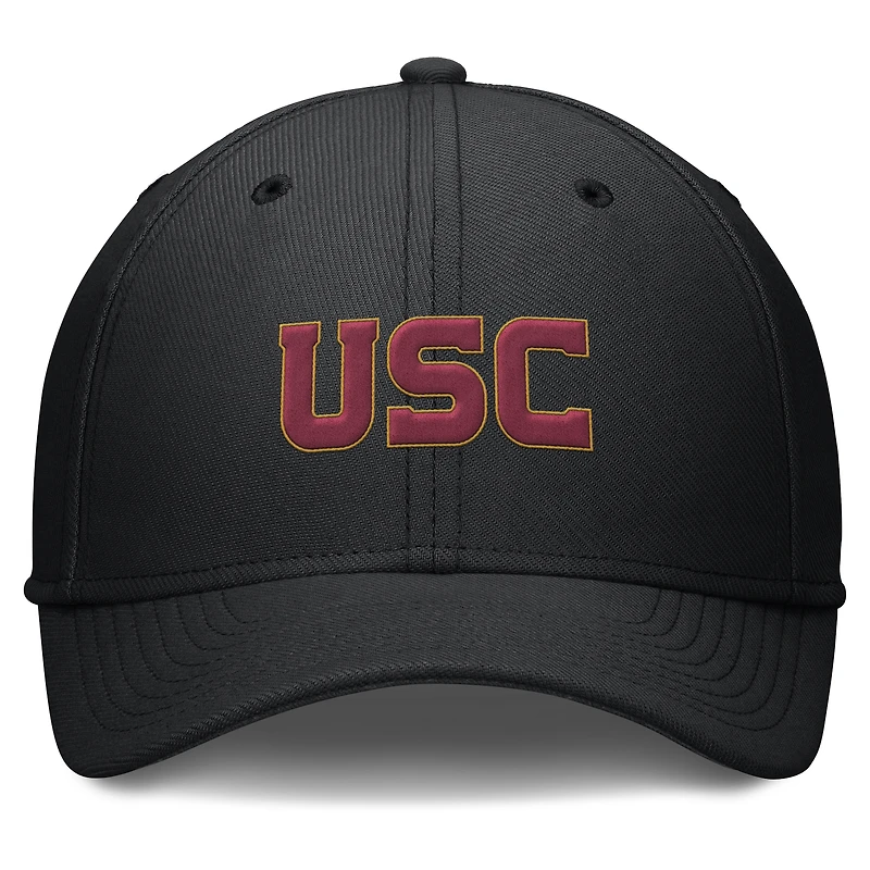 Casquette Nike Cardinal USC Trojans Rise Swoosh Dri-FIT Flex pour homme