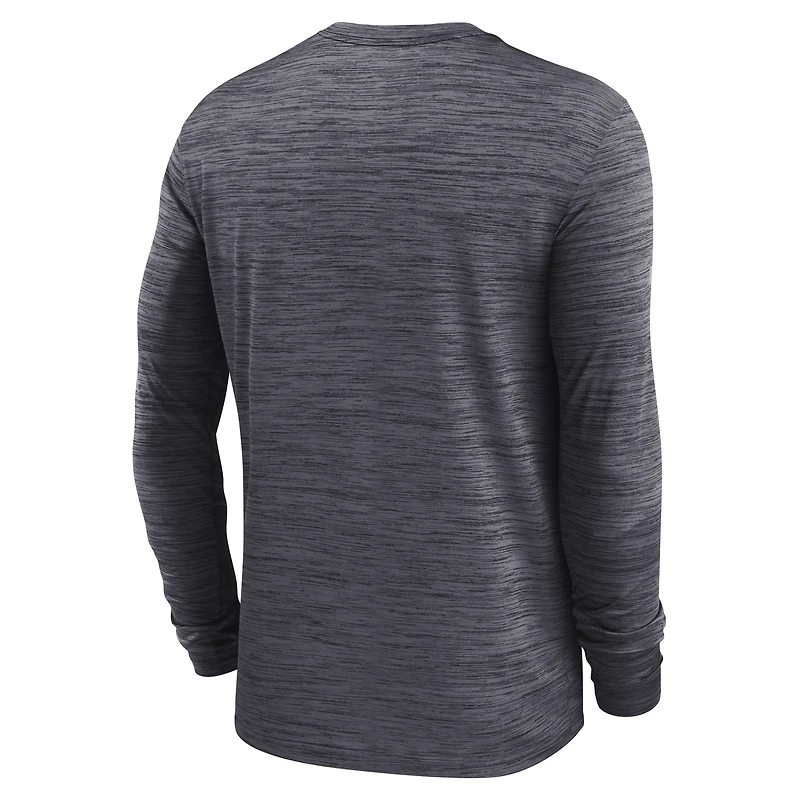 Men's Nike Black USC Trojans Sideline Velocity Dri-FIT Long Sleeve T-Shirt