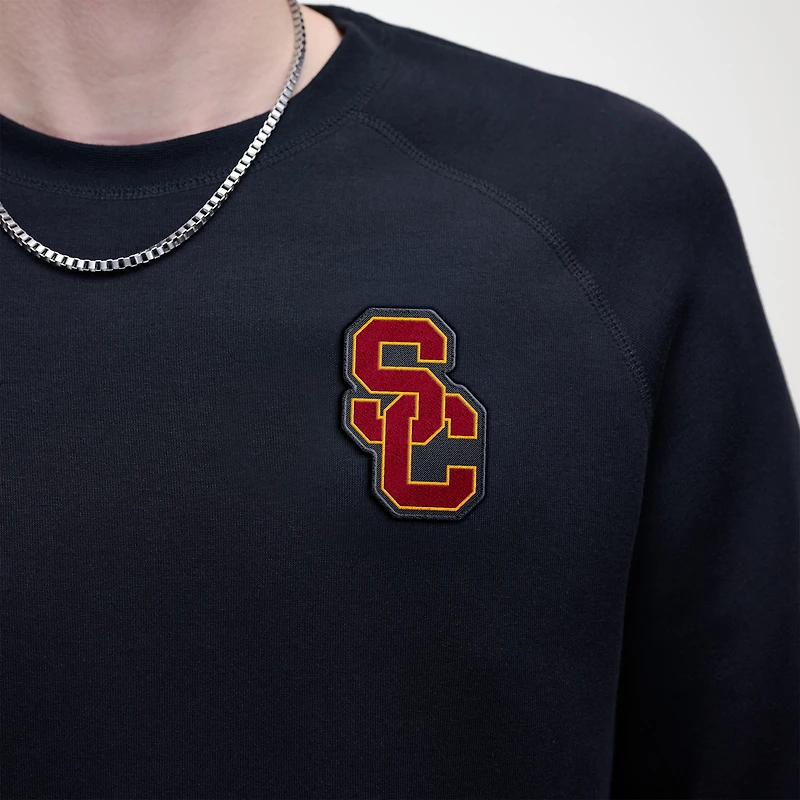 Men's Nike Black USC Trojans Tech Fleece Raglan Sweatshirt