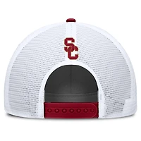 Casquette ajustable Nike Cardinal/Blanc USC Trojans 2025 On-Field Rise Patch Trucker pour homme