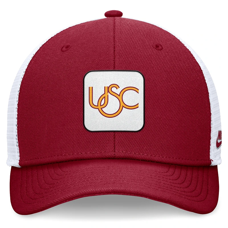 Men's Nike Cardinal/White USC Trojans Legacy Rise Mascot Trucker Adjustable Hat