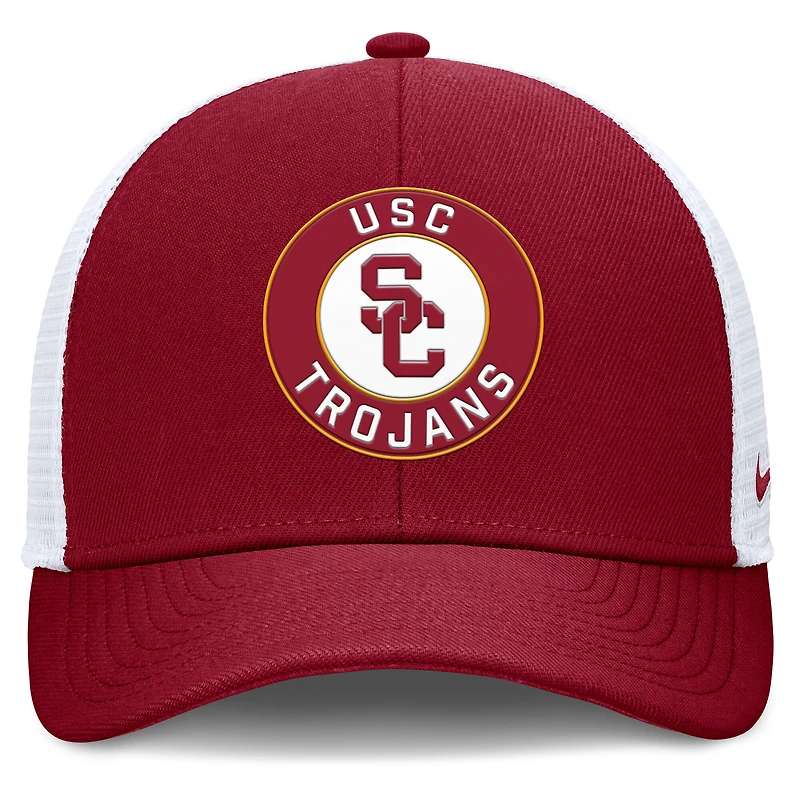 Men's Nike Cardinal/White USC Trojans Rise Primetime Performance Trucker Adjustable Hat