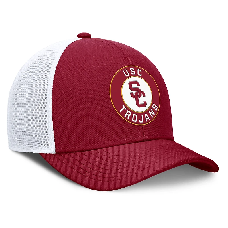 Men's Nike Cardinal/White USC Trojans Rise Primetime Performance Trucker Adjustable Hat