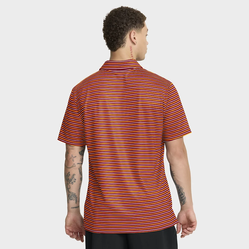 Men's Nike Cardinal USC Trojans 2025 Coaches Premium Tour Stripe Dri-FIT Polo