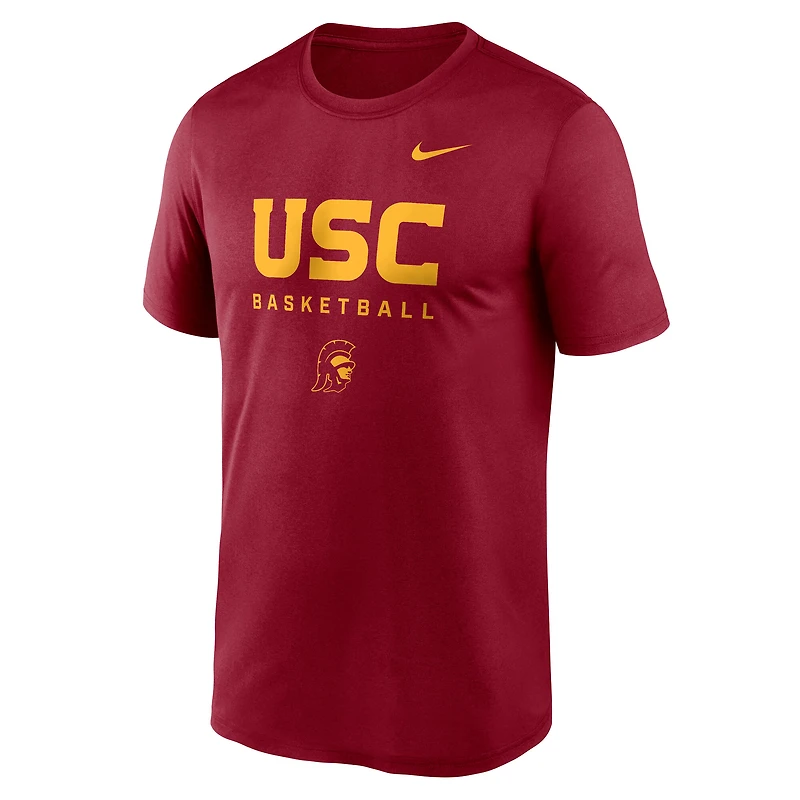 Men's Nike Cardinal USC Trojans 2025 Courtside Basketball Legend Dri-FIT T-Shirt
