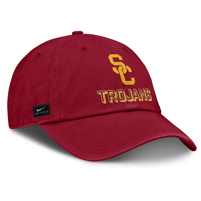Casquette ajustable Nike Cardinal USC Trojans 2025 On-Field Club pour homme