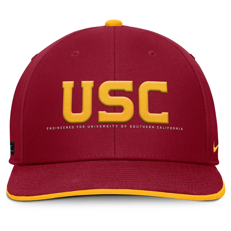 Men's Nike Cardinal USC Trojans 2025 On-Field Pro Performance Adjustable Hat