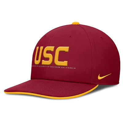 Casquette ajustable Nike Cardinal USC Trojans 2025 On-Field Pro Performance pour homme