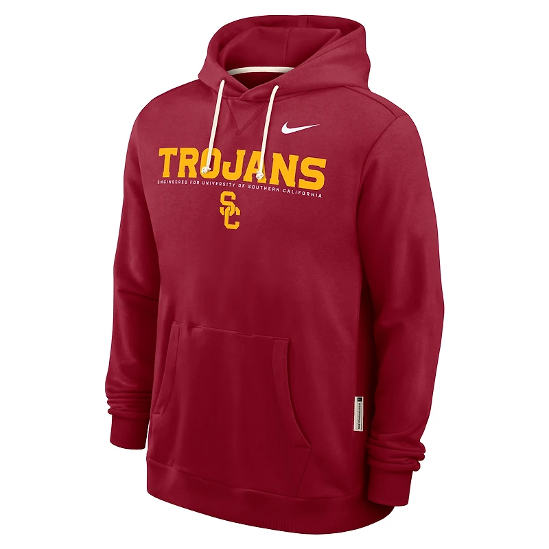 Men's Nike Cardinal USC Trojans 2025 Sideline Standard Issue Dri-FIT Hoodie