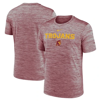 T-shirt Nike Cardinal USC Trojans 2025 Sideline Velocity Performance pour homme