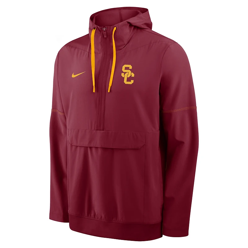 Veste anorak à demi-zip et capuche Nike Cardinal USC Trojans 2026 pour homme