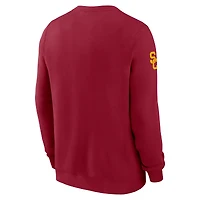 Men's Nike Cardinal USC Trojans 2026 Sideline Club Sweatshirt